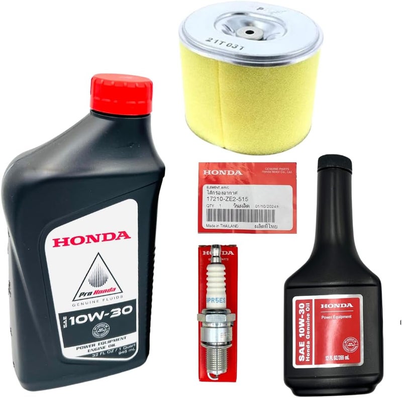 KINDZA Genuine Tune up kit for Honda GX270 GX2470 engines with 44 fl.oz Genuine Motor Oil 10W30 Genuine Air Filter 17210-ZE2-822 17210-ZE2-515 and Spark Plug 98079-55846 (BPR5ES) - Image 3
